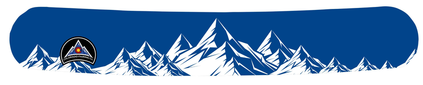 Blue and White Rocky Mountains Wrap