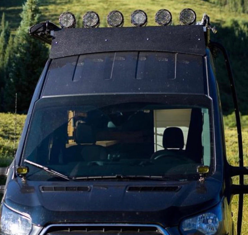 Ford Transit wind deflector 64" x 14" with a reverse smile