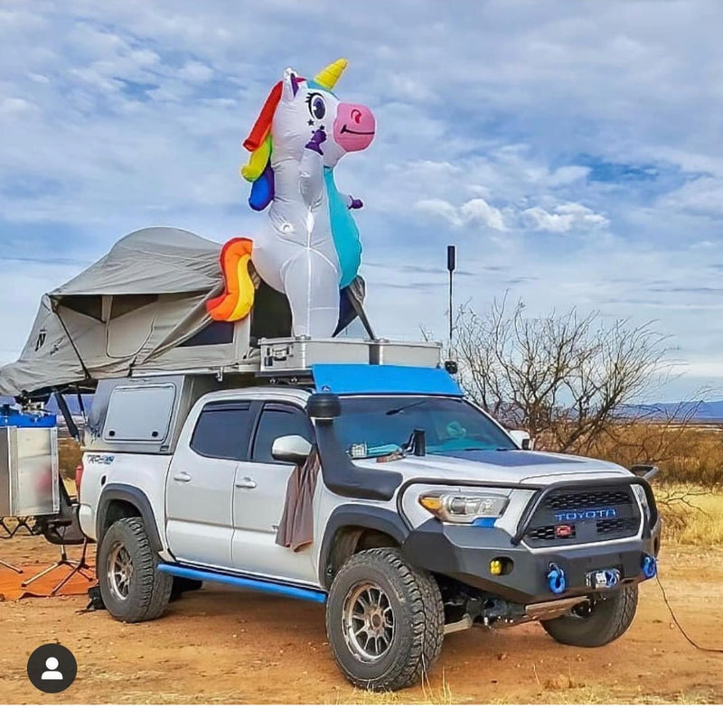 Custom wind fairing for a Toyota Tacoma