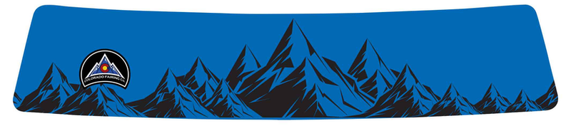 Blue and Black Rocky Mountains Wrap