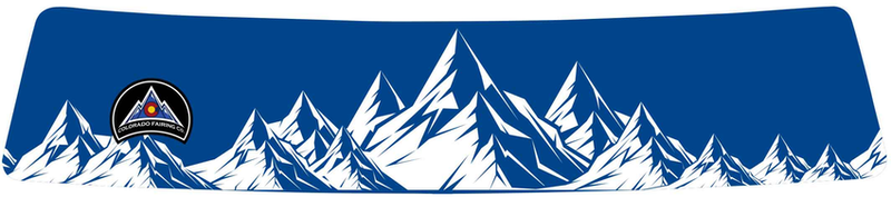 Blue and White Rocky Mountains Wrap