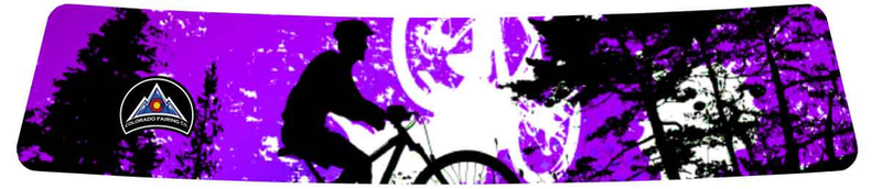 Purple Mountain Biker Wrap
