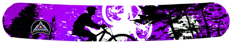 Purple Mountain Biker Wrap