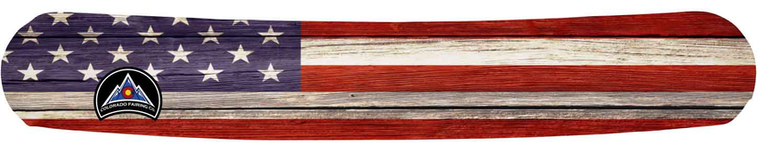 American Flag - Wooden Wrap