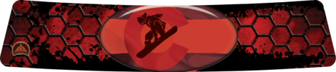 Red Honeycomb Snowboarder Wrap